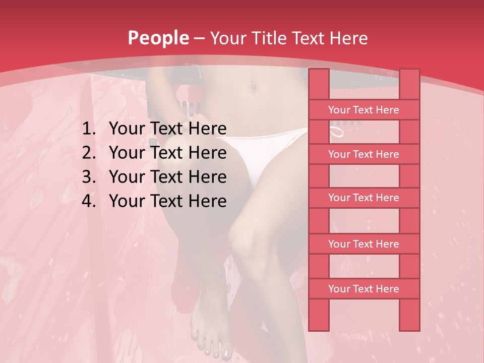Glamour Person Model PowerPoint Template