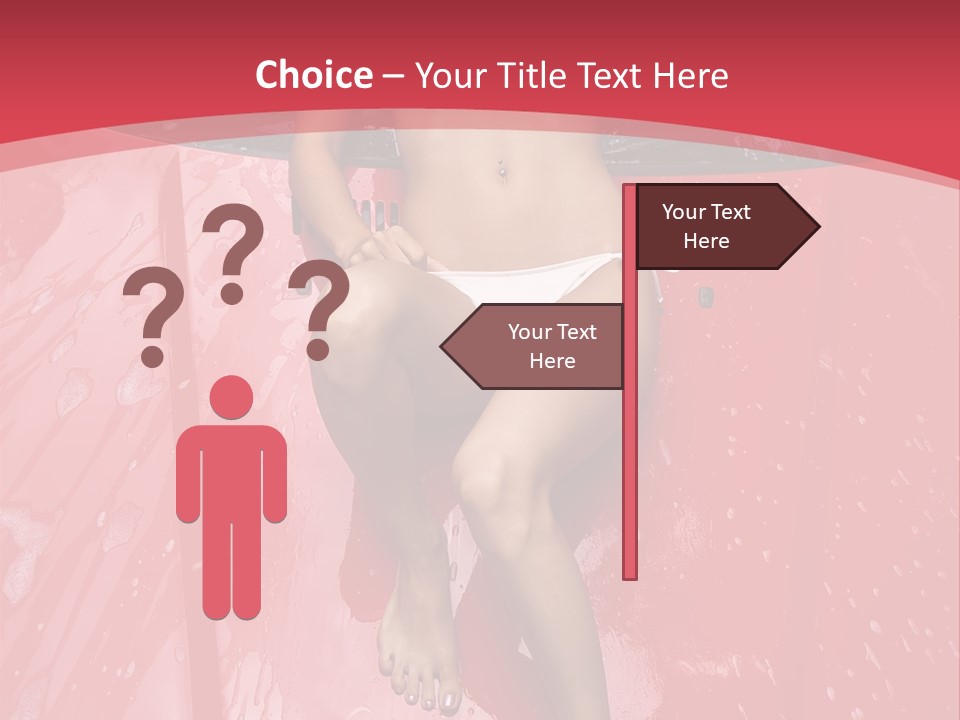 Glamour Person Model PowerPoint Template
