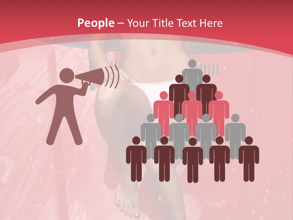 Glamour Person Model PowerPoint Template