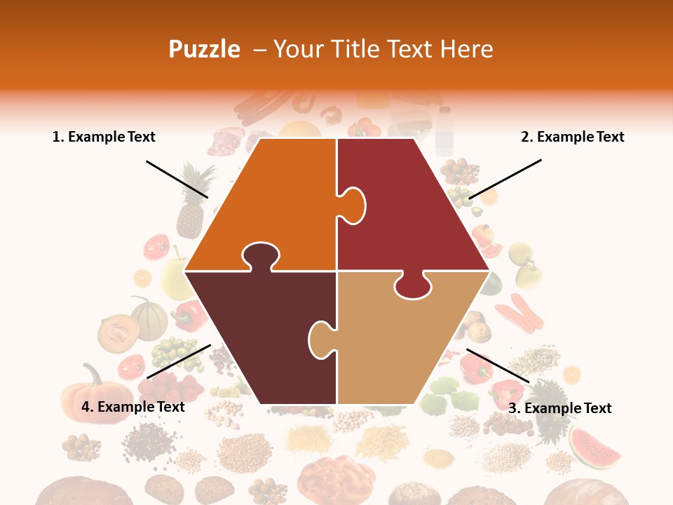 Macaroni Cheese Grains PowerPoint Template