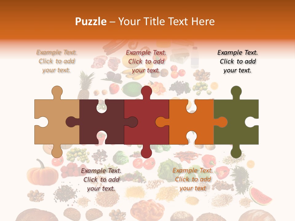 Macaroni Cheese Grains PowerPoint Template