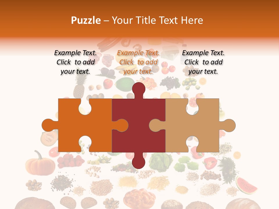 Macaroni Cheese Grains PowerPoint Template