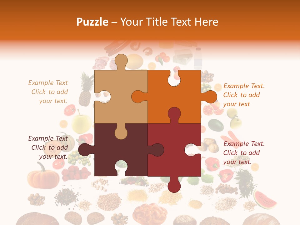 Macaroni Cheese Grains PowerPoint Template