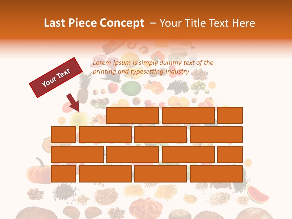 Macaroni Cheese Grains PowerPoint Template
