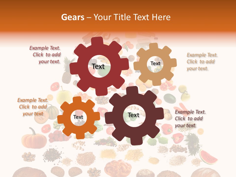 Macaroni Cheese Grains PowerPoint Template