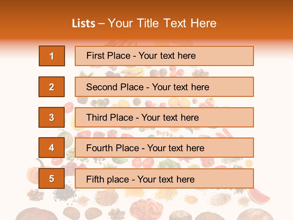 Macaroni Cheese Grains PowerPoint Template