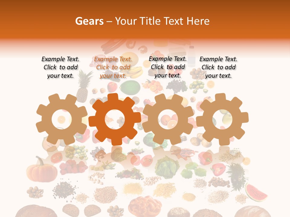 Macaroni Cheese Grains PowerPoint Template