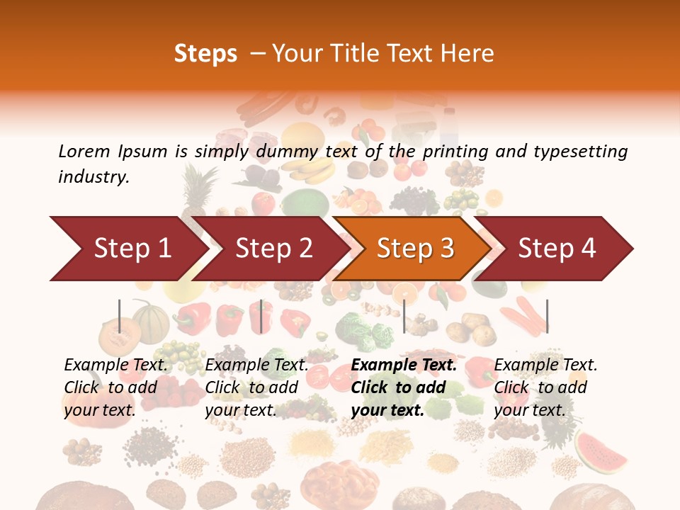 Macaroni Cheese Grains PowerPoint Template