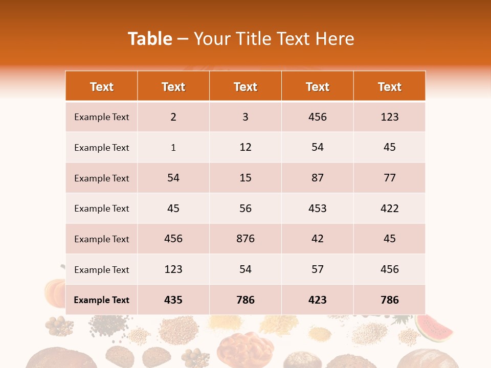 Macaroni Cheese Grains PowerPoint Template