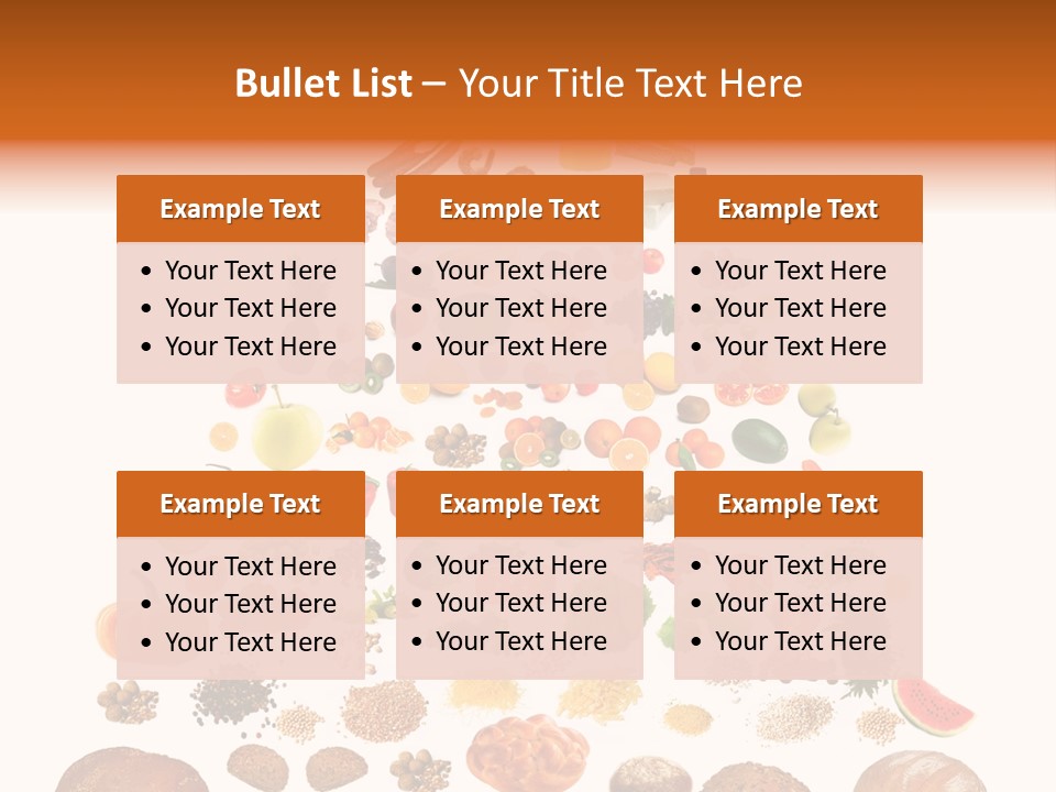 Macaroni Cheese Grains PowerPoint Template