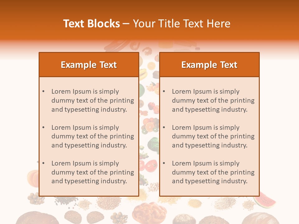 Macaroni Cheese Grains PowerPoint Template