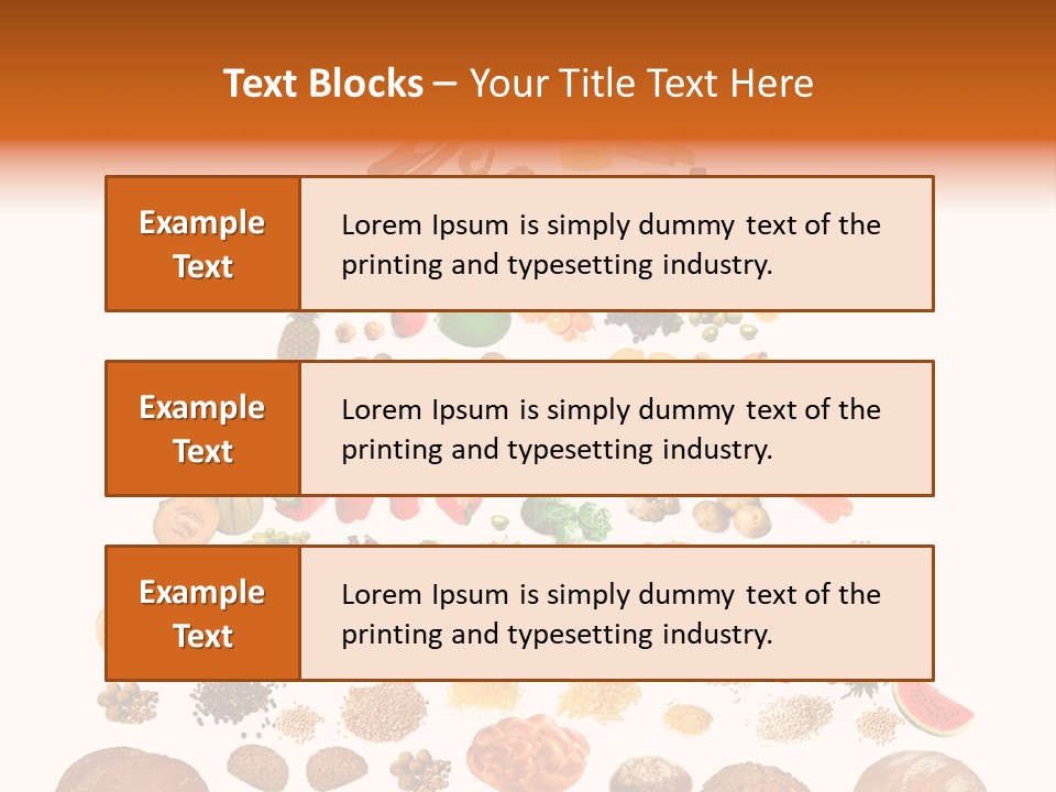 Macaroni Cheese Grains PowerPoint Template