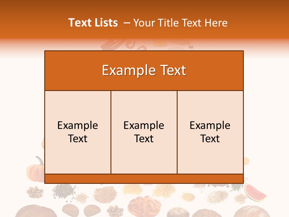 Macaroni Cheese Grains PowerPoint Template
