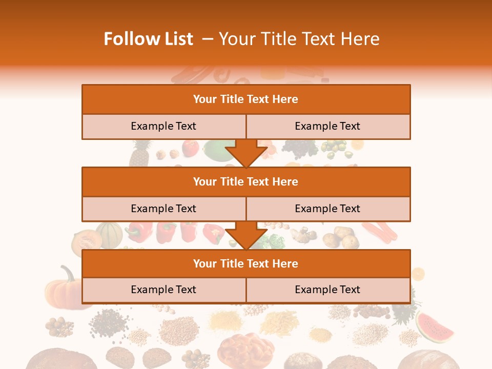 Macaroni Cheese Grains PowerPoint Template
