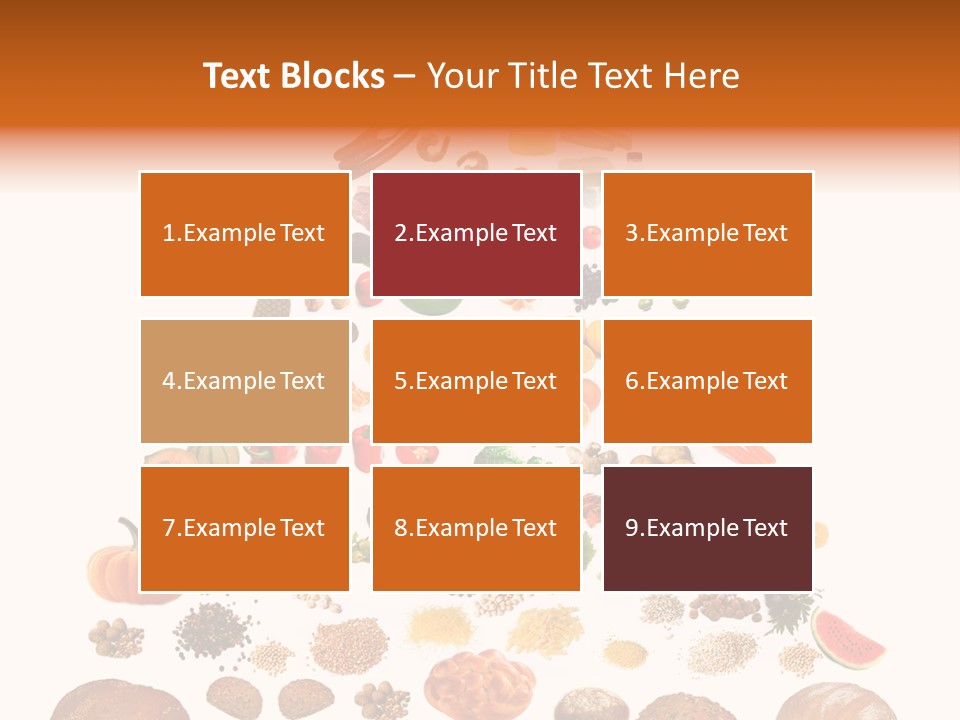 Macaroni Cheese Grains PowerPoint Template