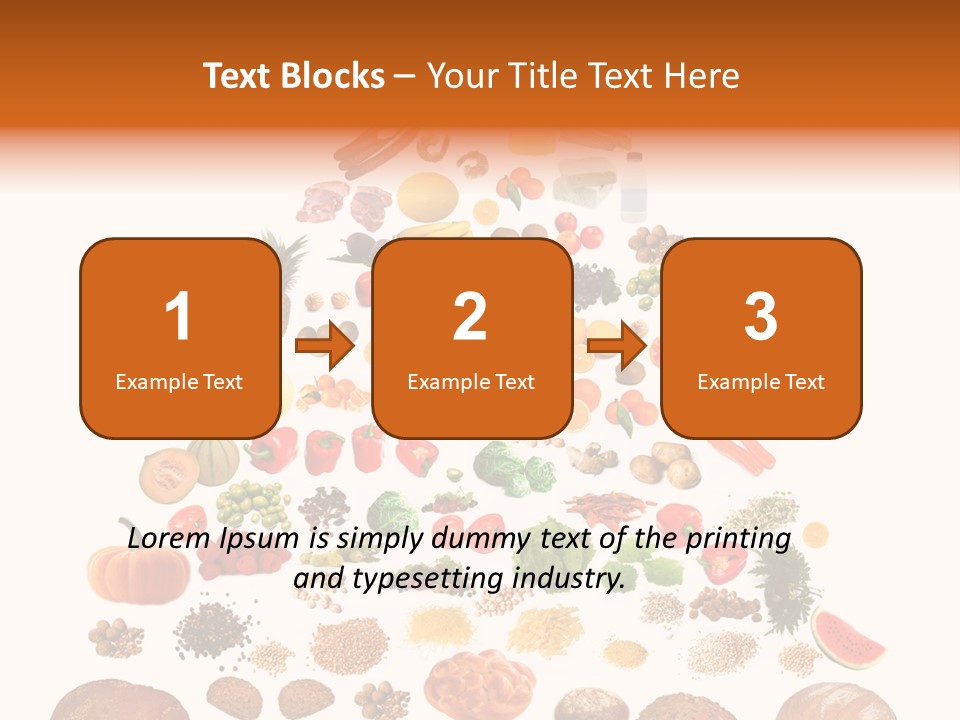 Macaroni Cheese Grains PowerPoint Template
