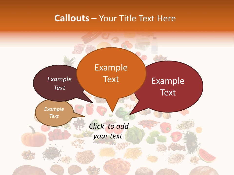Macaroni Cheese Grains PowerPoint Template