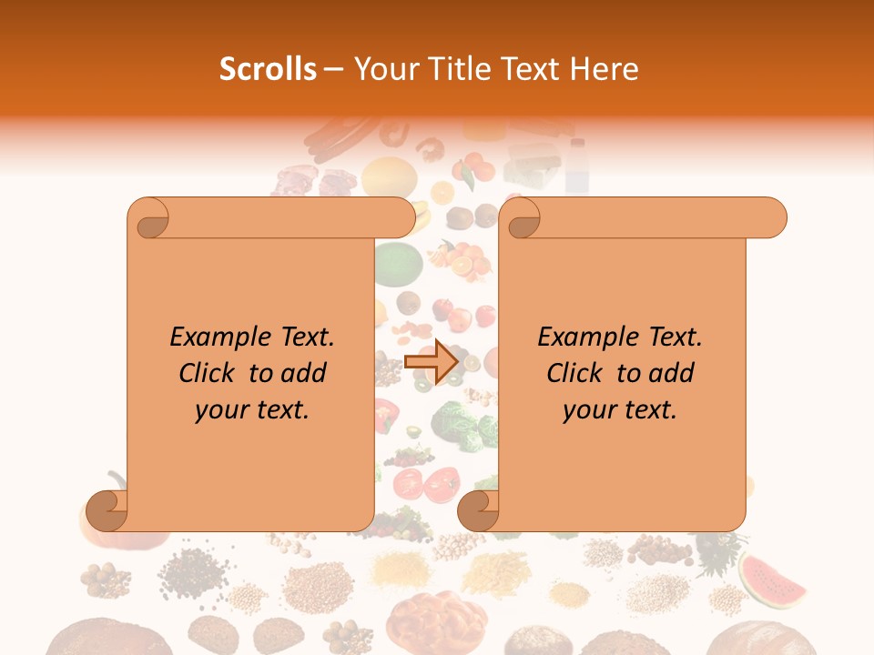 Macaroni Cheese Grains PowerPoint Template