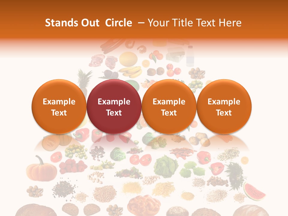 Macaroni Cheese Grains PowerPoint Template