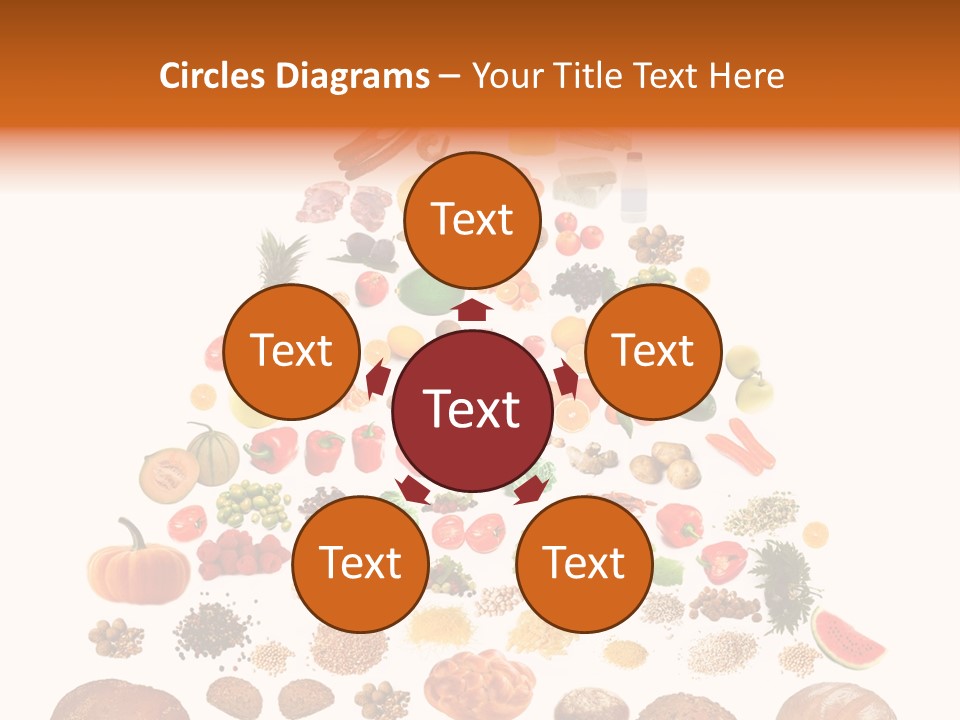 Macaroni Cheese Grains PowerPoint Template