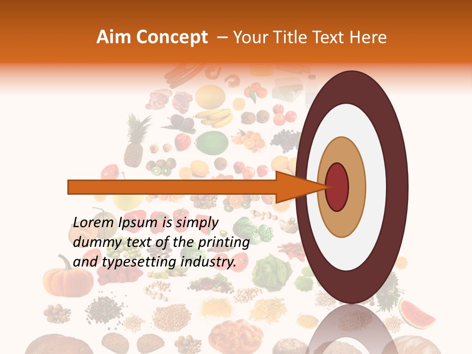 Macaroni Cheese Grains PowerPoint Template