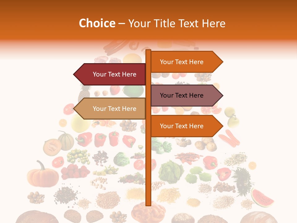 Macaroni Cheese Grains PowerPoint Template