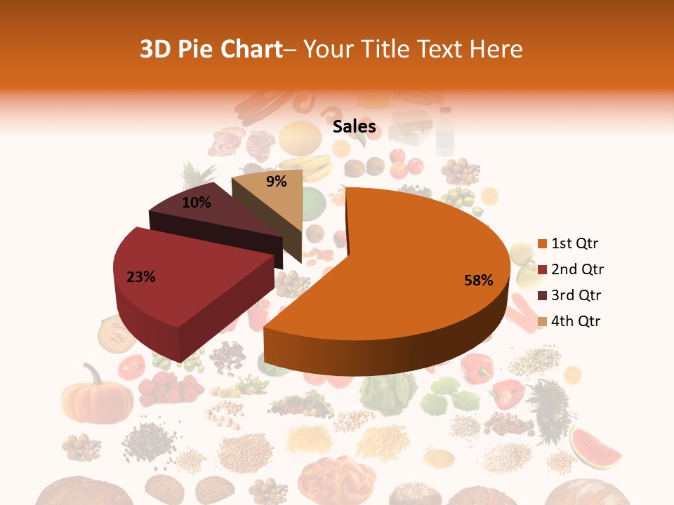 Macaroni Cheese Grains PowerPoint Template