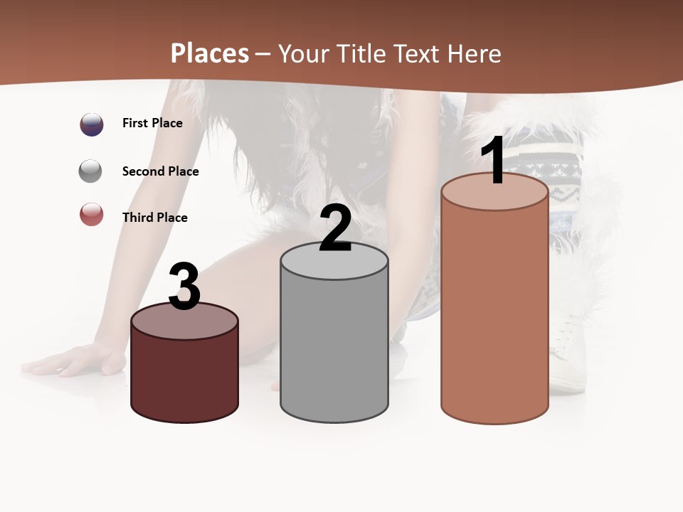 Cold Fall Female PowerPoint Template