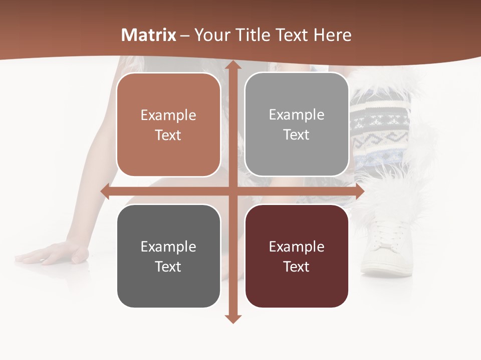 Cold Fall Female PowerPoint Template