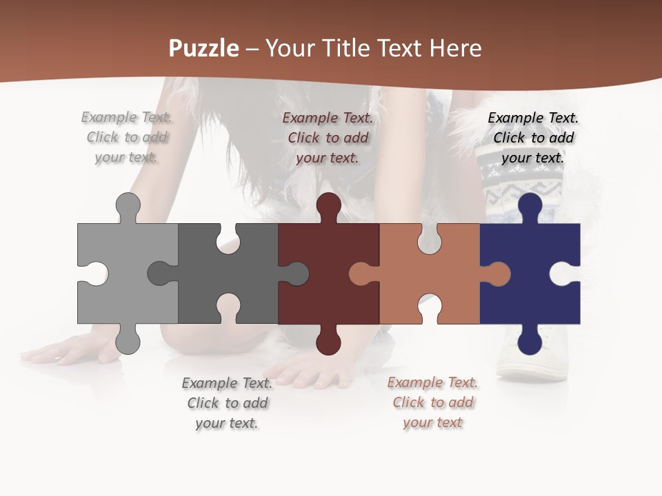 Cold Fall Female PowerPoint Template