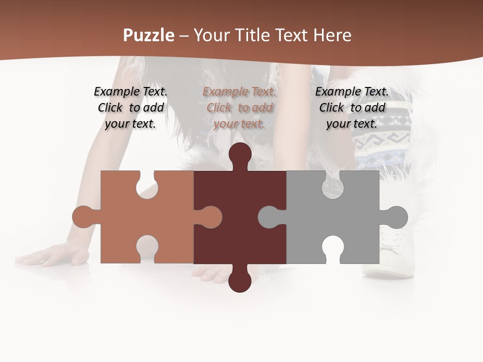 Cold Fall Female PowerPoint Template