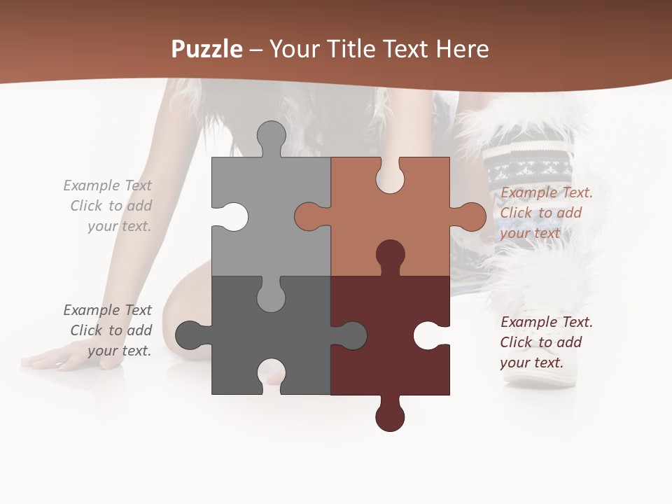 Cold Fall Female PowerPoint Template