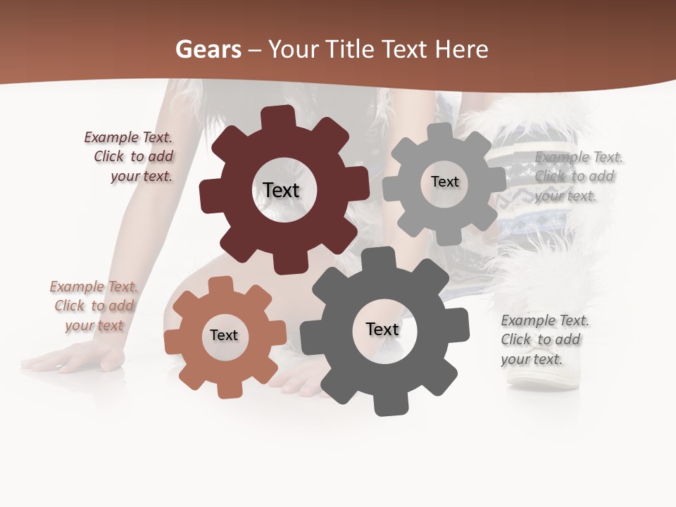 Cold Fall Female PowerPoint Template