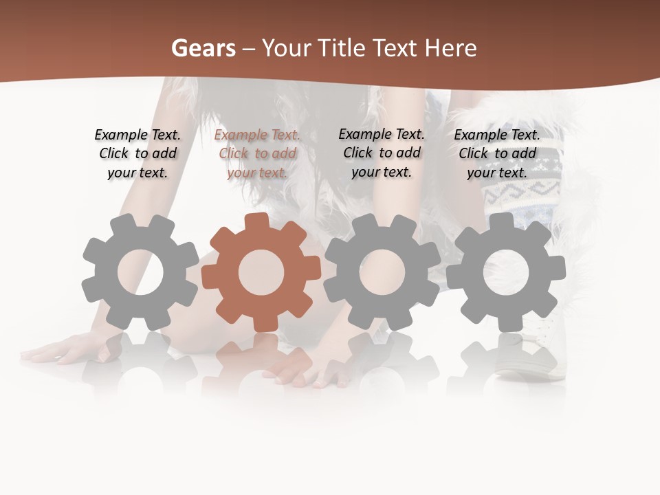 Cold Fall Female PowerPoint Template