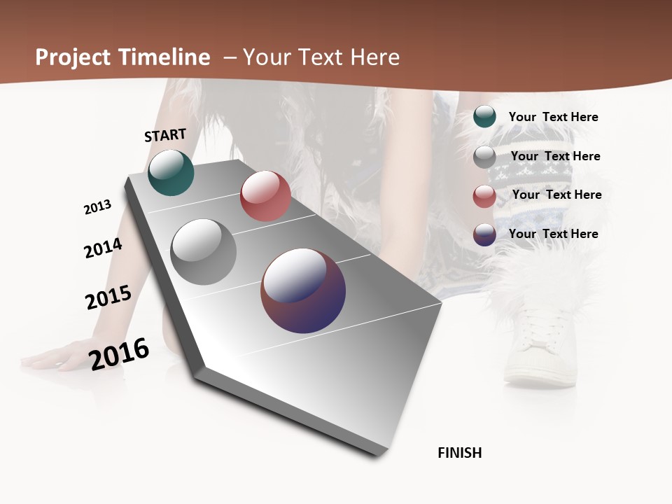 Cold Fall Female PowerPoint Template