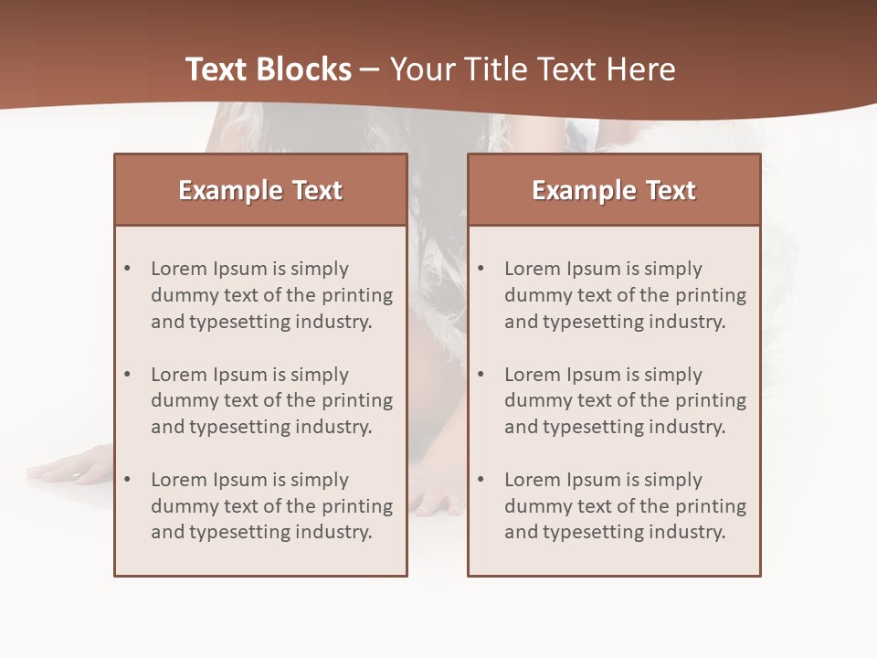 Cold Fall Female PowerPoint Template
