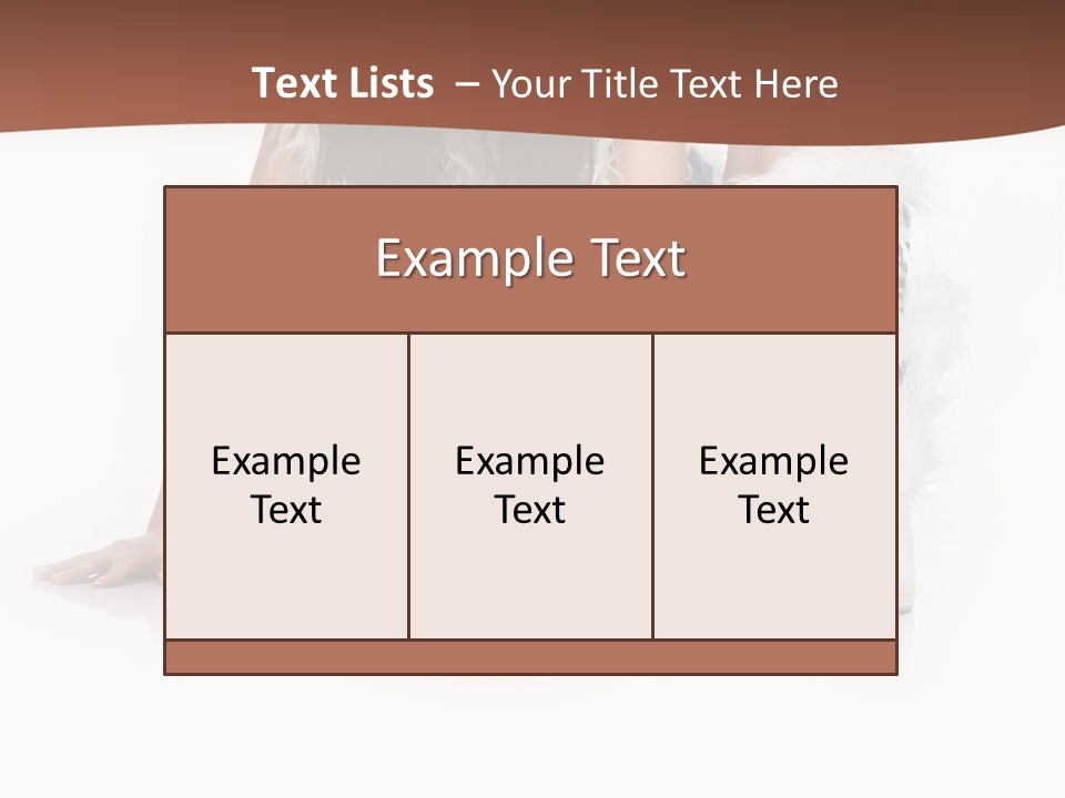 Cold Fall Female PowerPoint Template