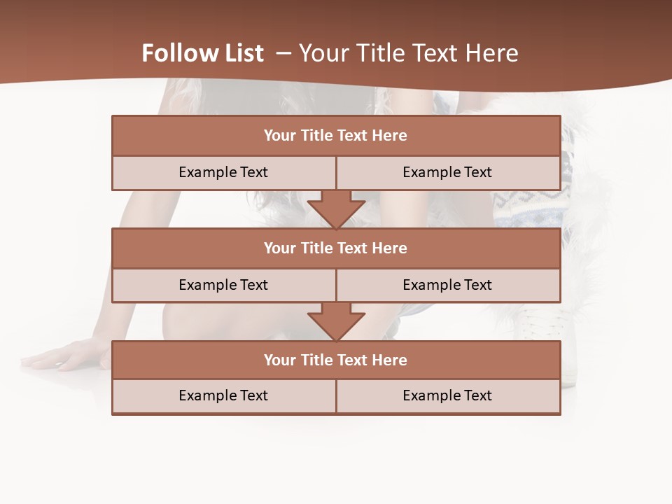 Cold Fall Female PowerPoint Template