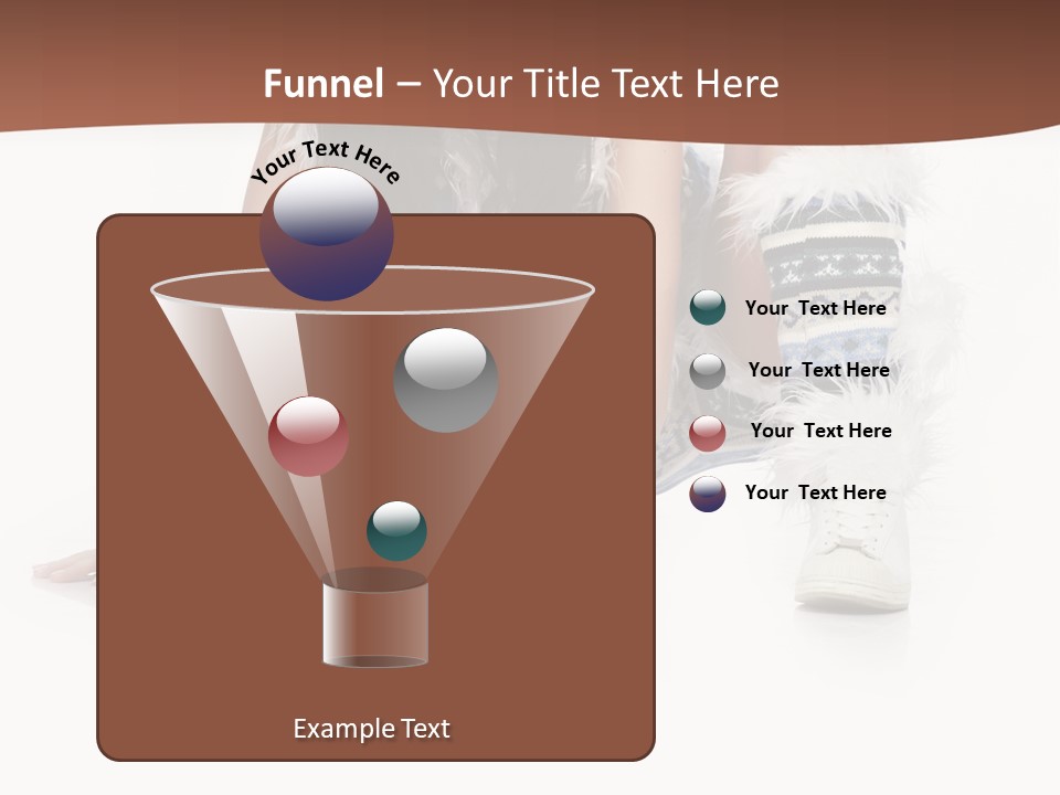 Cold Fall Female PowerPoint Template