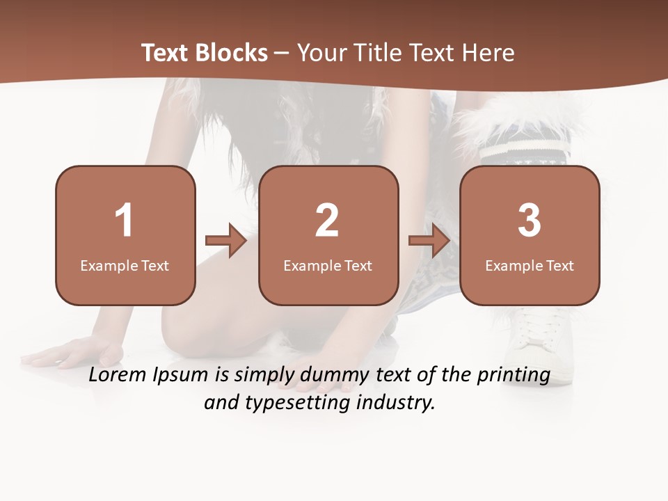 Cold Fall Female PowerPoint Template
