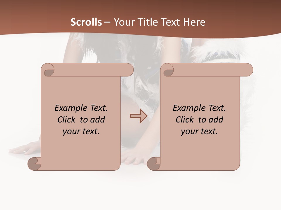 Cold Fall Female PowerPoint Template