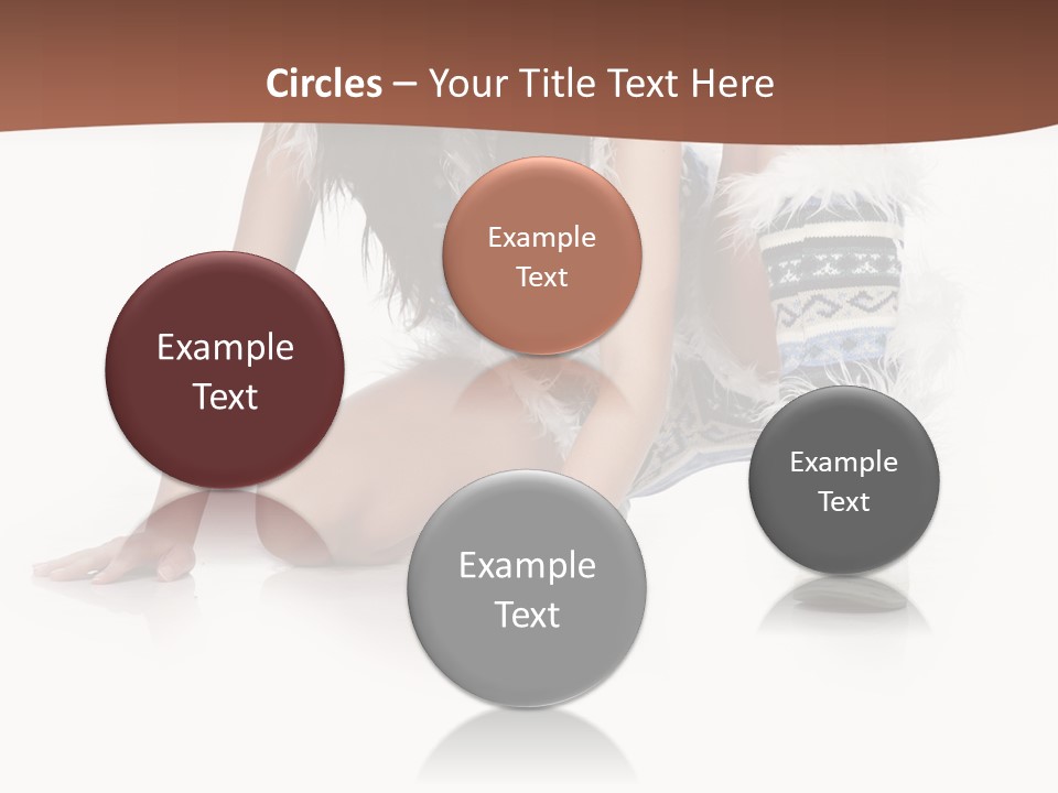 Cold Fall Female PowerPoint Template