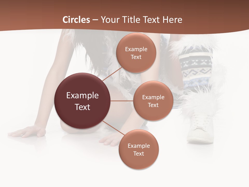 Cold Fall Female PowerPoint Template