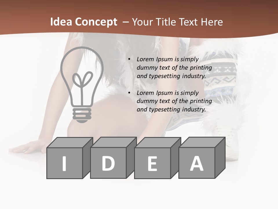 Cold Fall Female PowerPoint Template