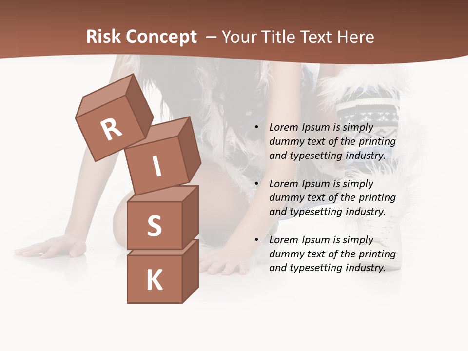 Cold Fall Female PowerPoint Template