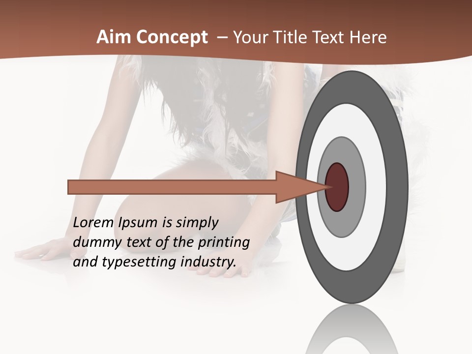 Cold Fall Female PowerPoint Template