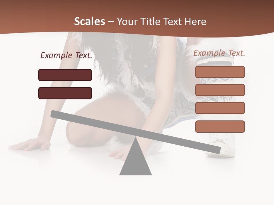 Cold Fall Female PowerPoint Template