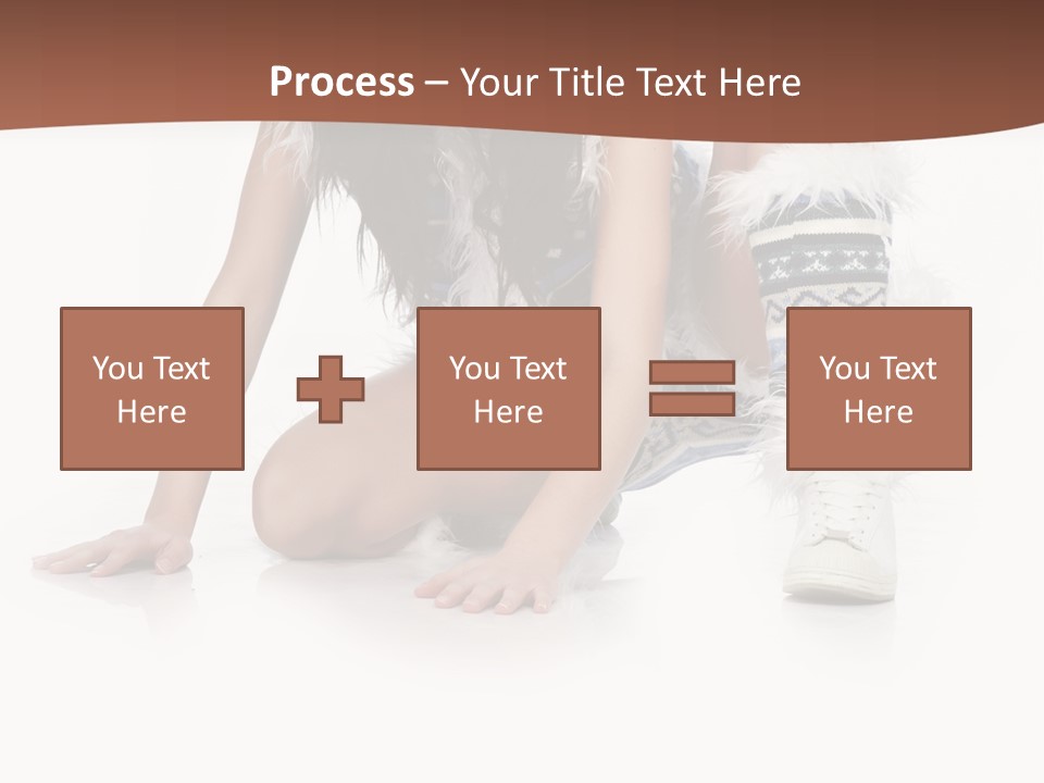 Cold Fall Female PowerPoint Template