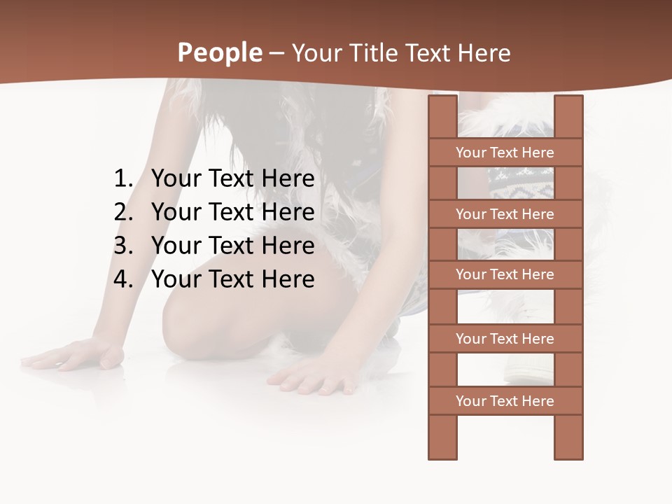 Cold Fall Female PowerPoint Template
