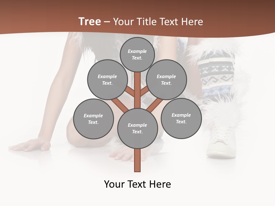 Cold Fall Female PowerPoint Template